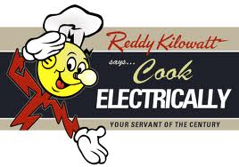 Reddy Kilowatt says, "Cook Electrically"